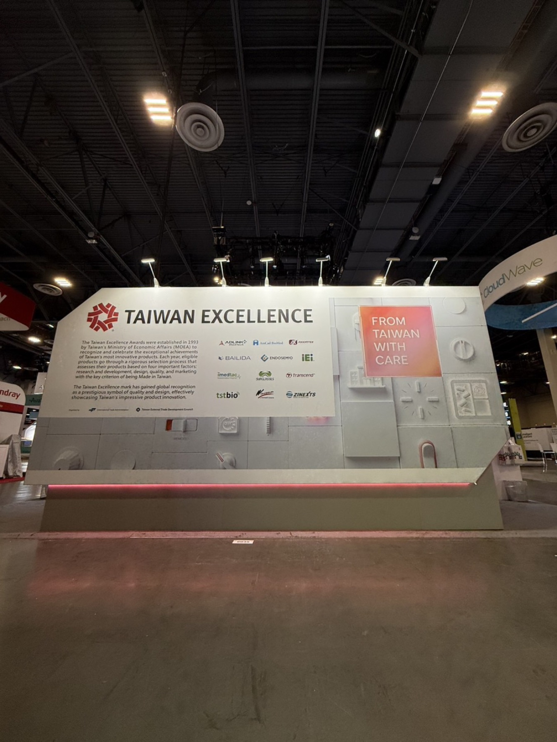 Taiwan Excellence trade show exhibit by AMG